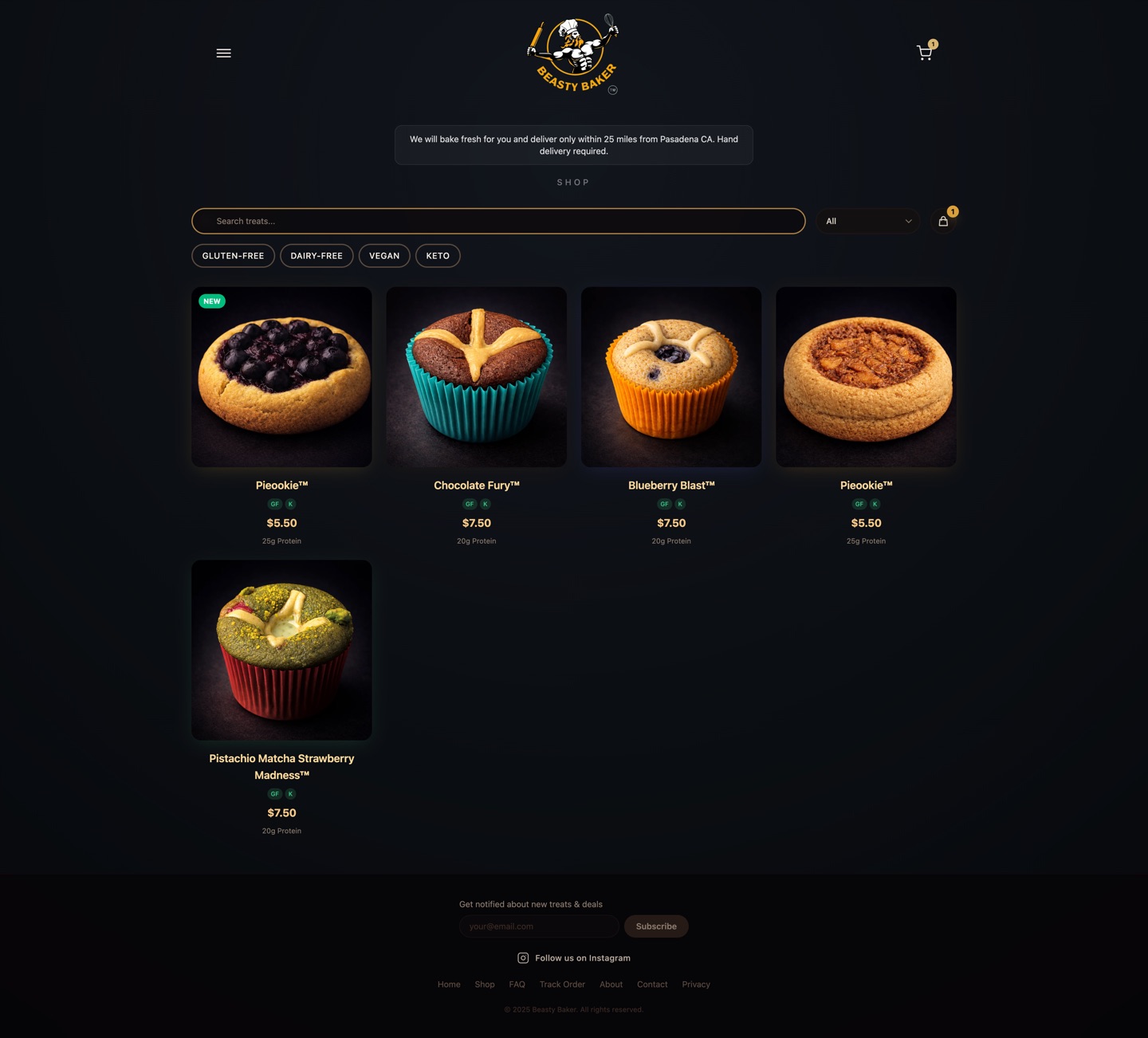 BeastyBaker — shop page